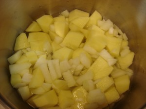 ポテトチーズスープ作り方1