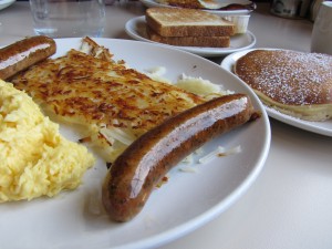 パンケーキが見えにくいけど、おいしかった！