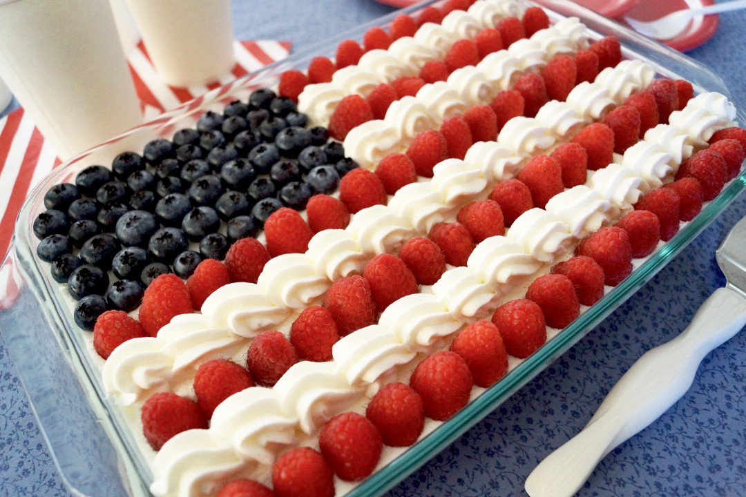 おいしいアメリカンフラッグケーキ おいしいアメリカ アメリカ料理レシピと食べ歩き情報満載