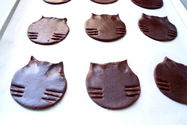 黒猫のクッキー作り方４